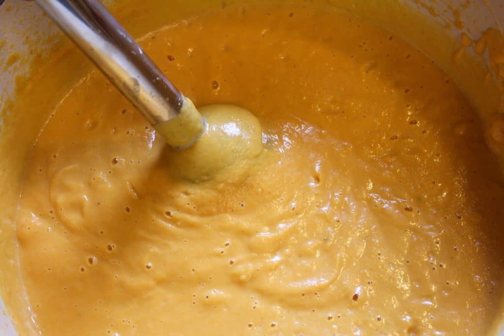 Roasted Butternut Squash Soup with Sweet Potato and Parsnip