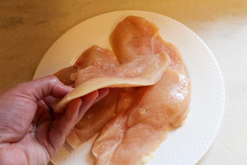 raw chicken cutlets