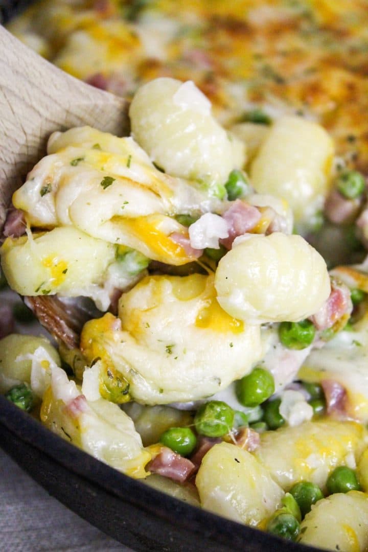 Ham and Cheese Gnocchi Skillet Cheese Curd In Paradise