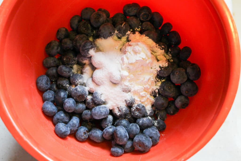 blueberry galette process photos