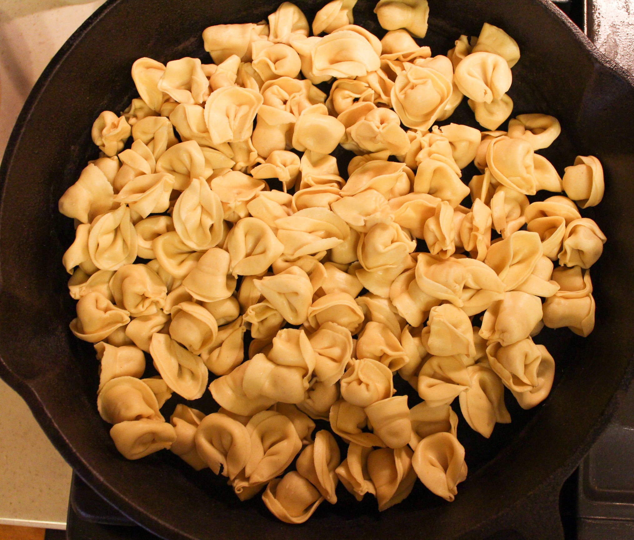 pasta in skillet
