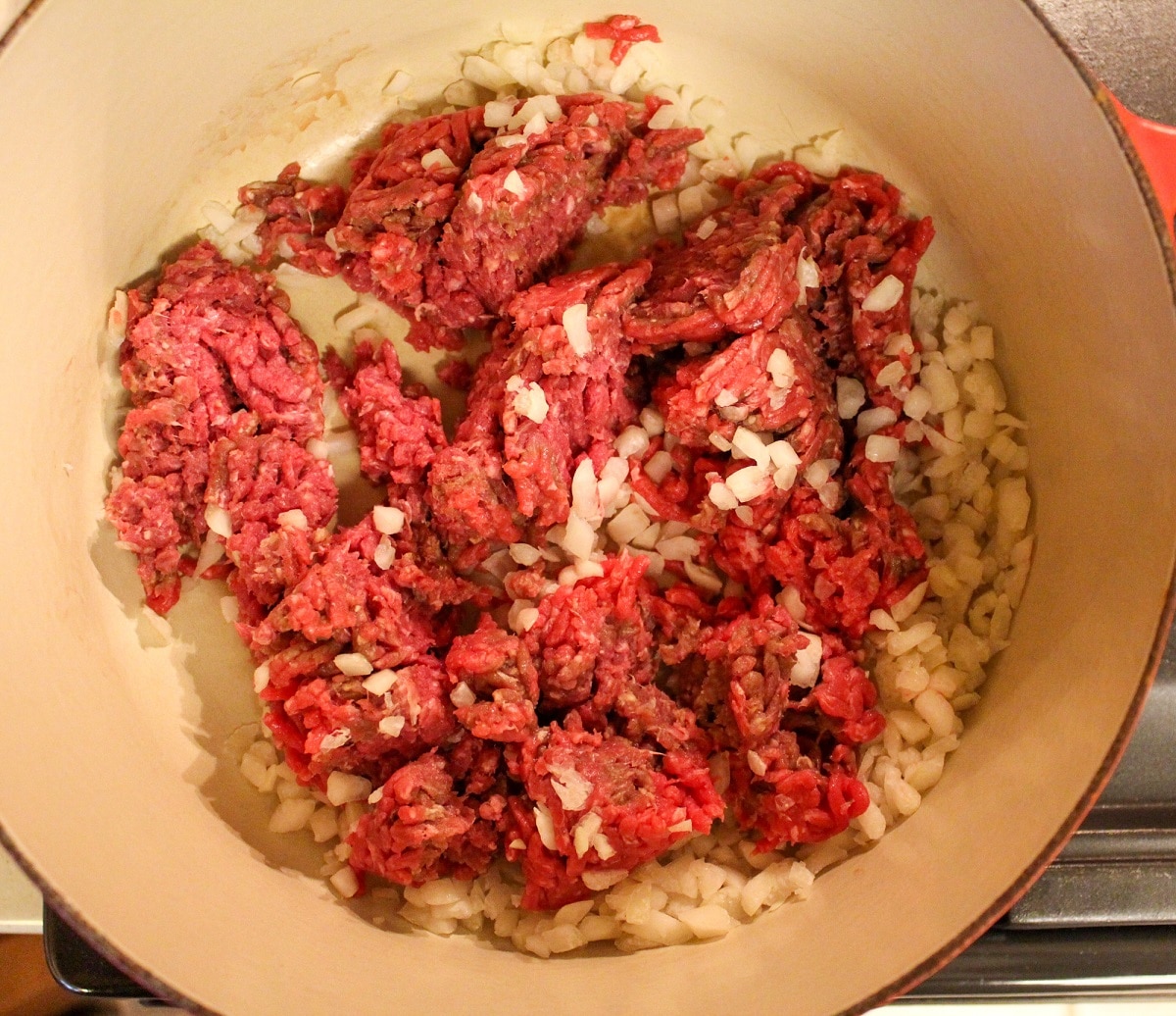 ground beef cooking