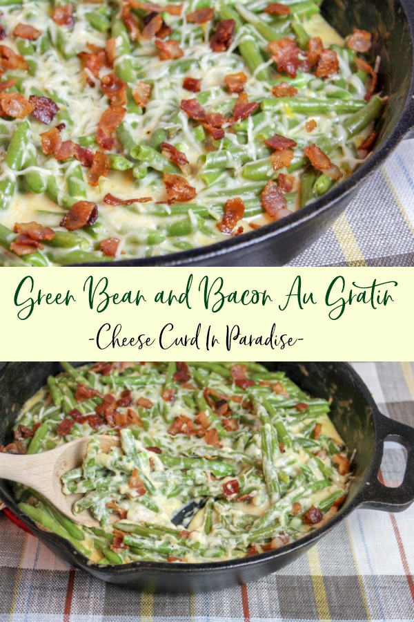 Green Beans Baked with Cheese and Bacon