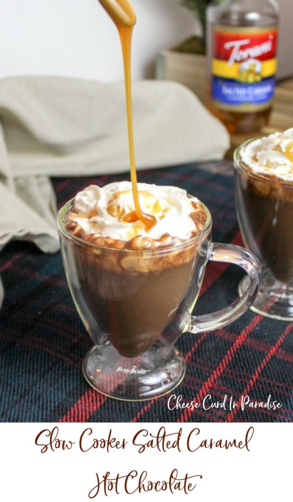 hot chocolate in a glass mug