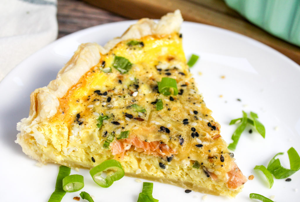 Quiche in a pan