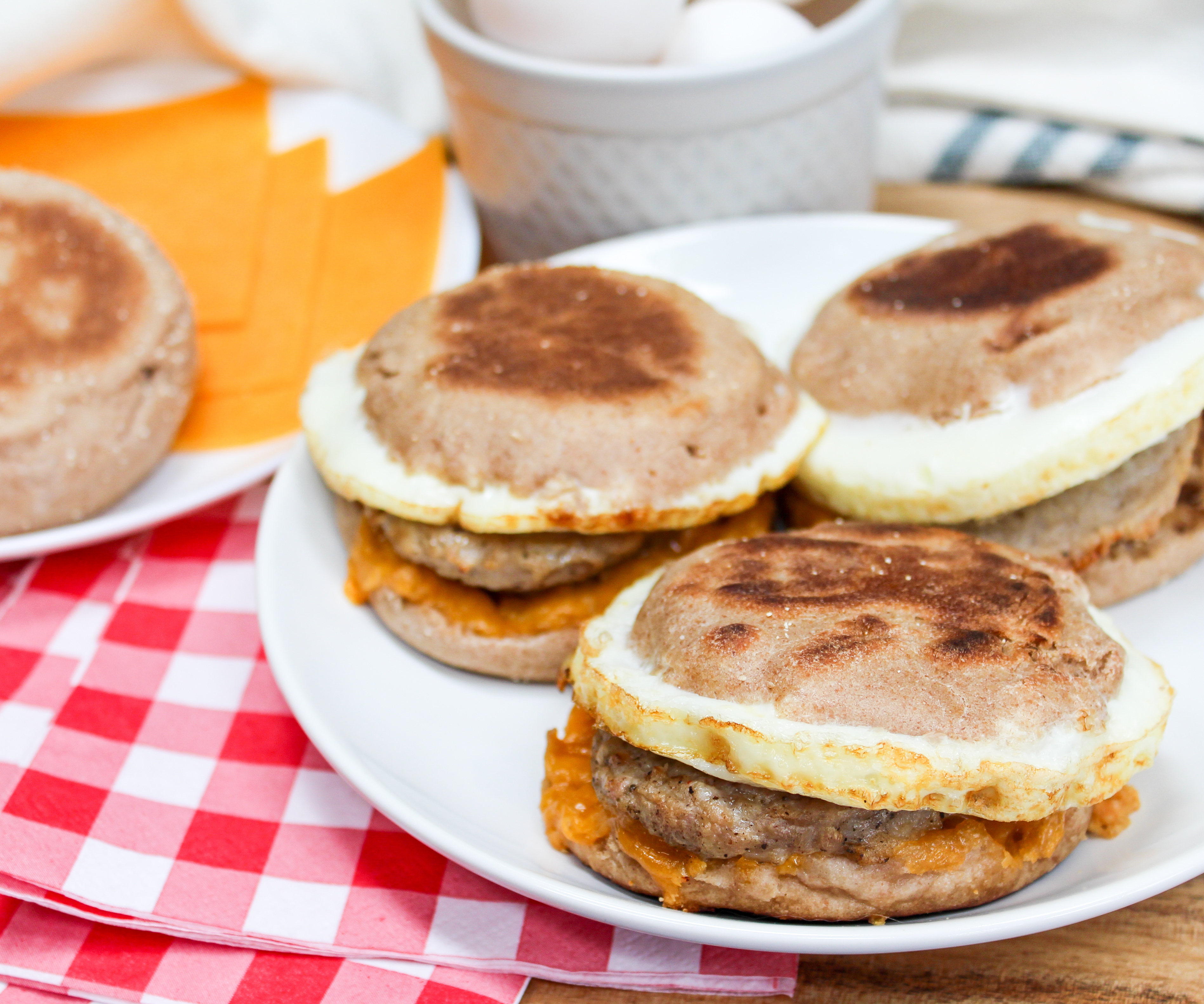 Sausage, Egg and Cheese Breakfast Sandwich - Meatloaf and Melodrama