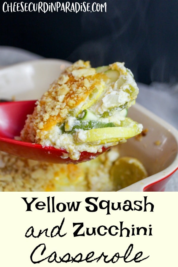 squash scooped from casserole dish