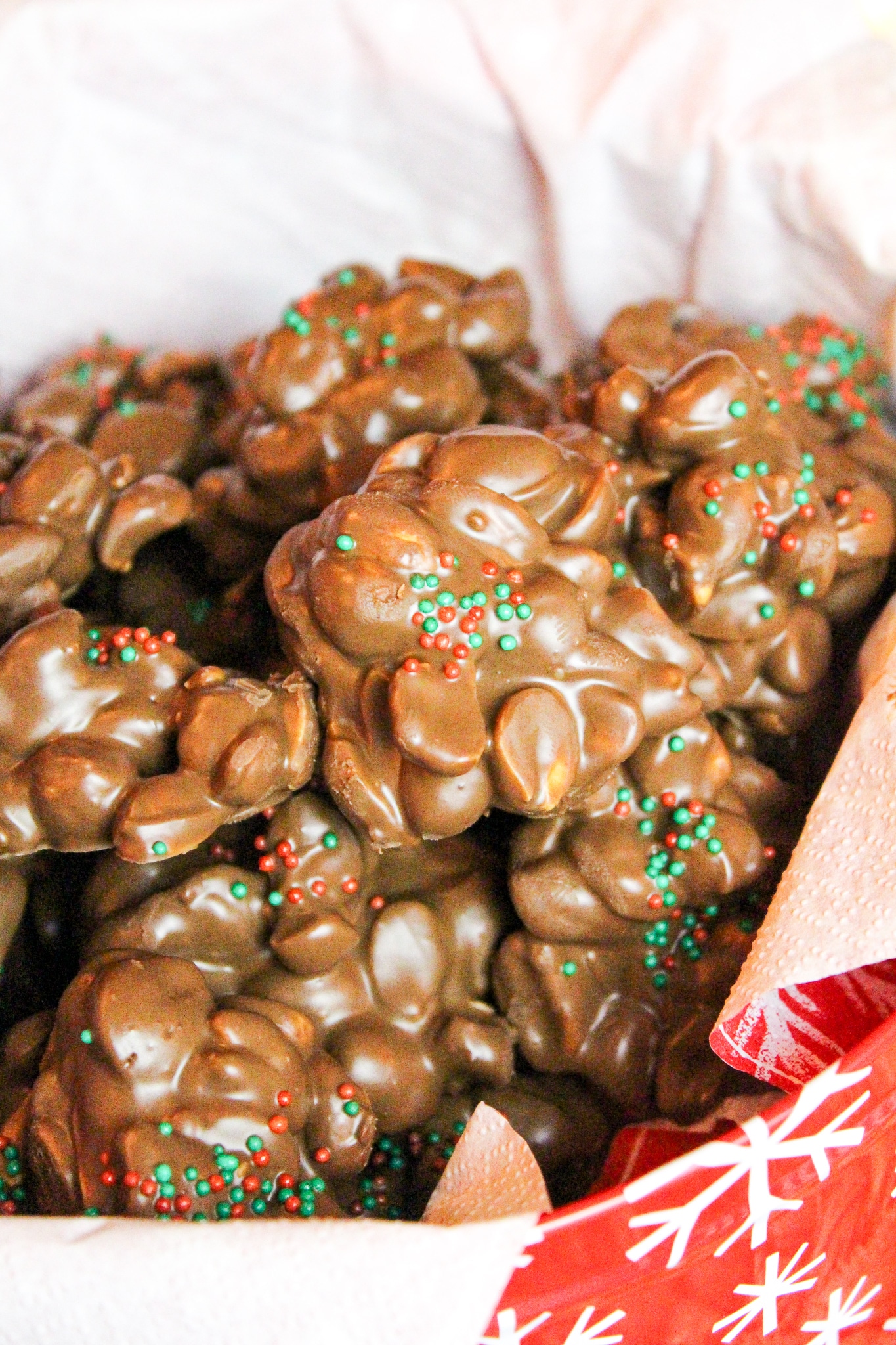 Slow Cooker Chocolate Peanut Candy