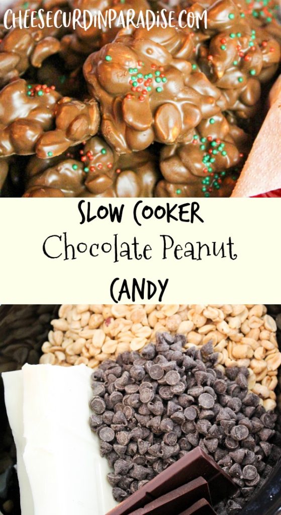 Slow Cooker Chocolate Peanut Candy - Dinner, then Dessert