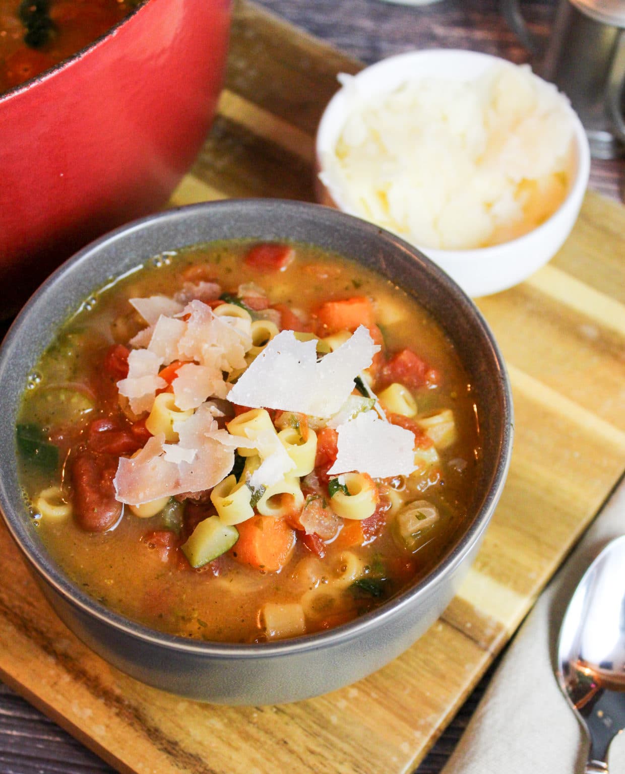 Weeknight Minestrone Soup - Cheese Curd In Paradise
