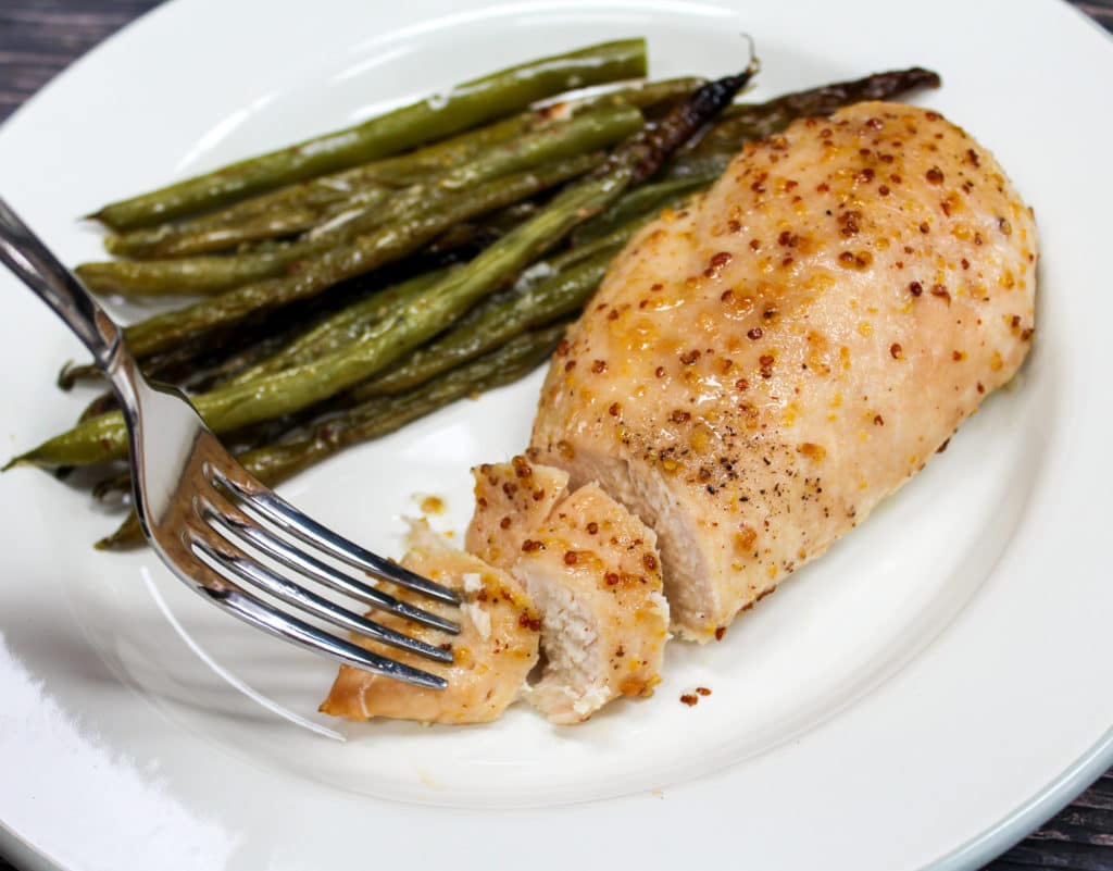 chicken sliced on a plate