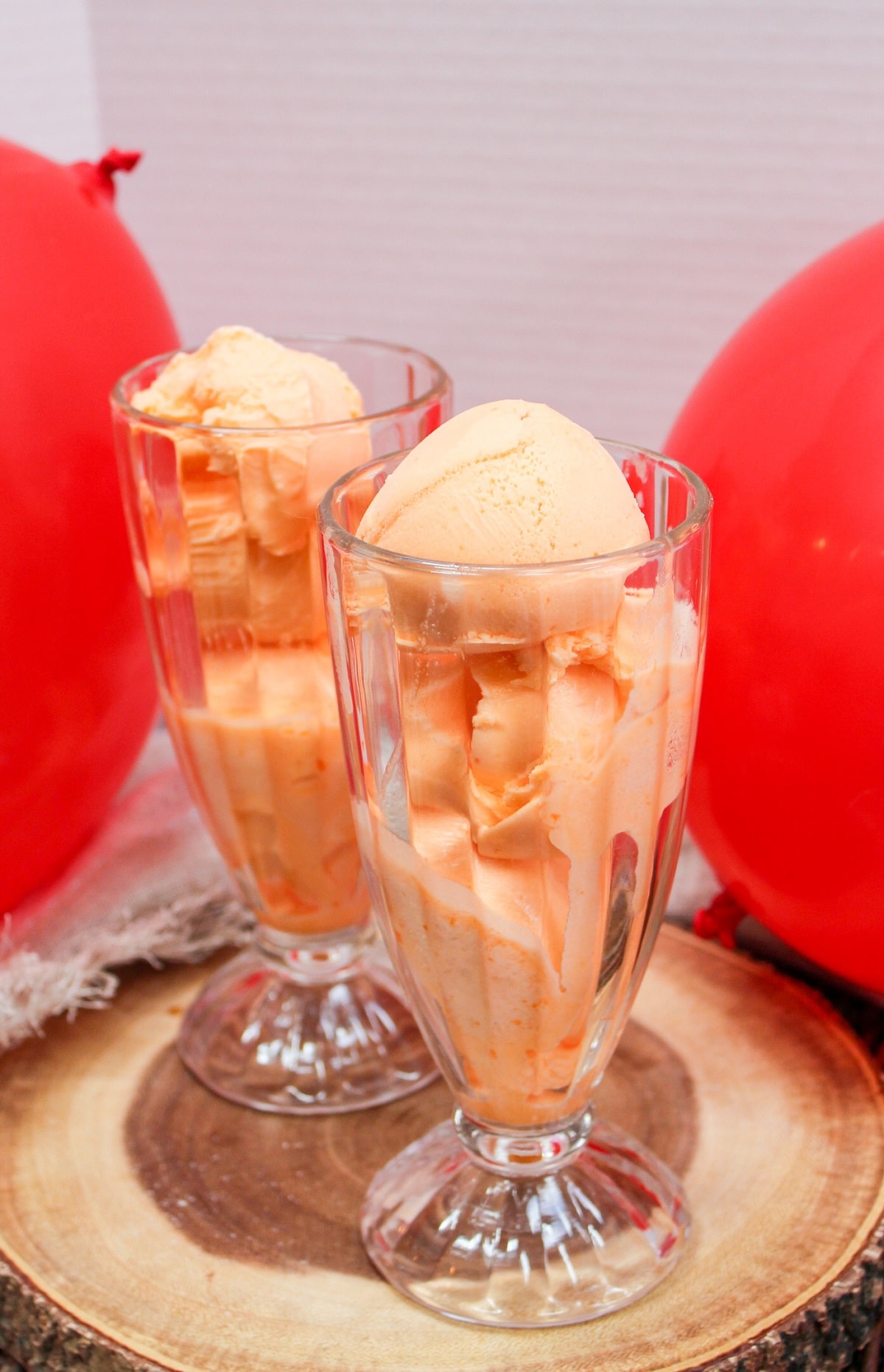ice cream float in a glass