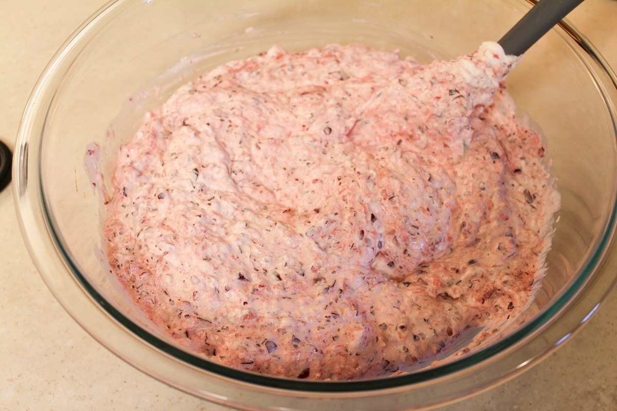 cranberry fluff salad ingredient preparation