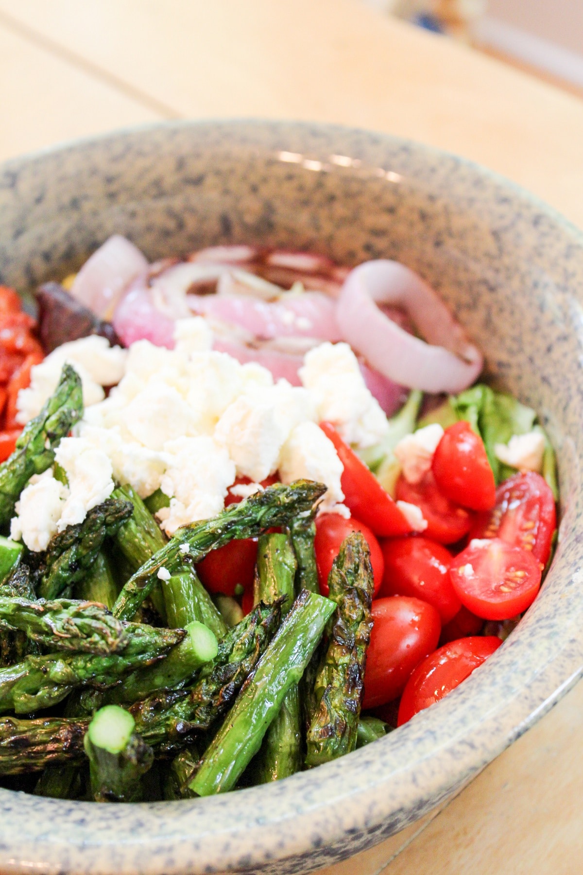 asparagus salad in a bowl