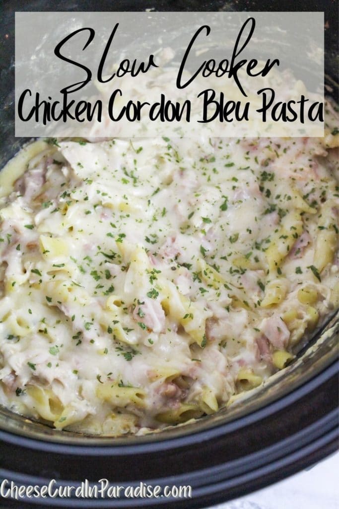 cooked pasta in the slow cooker