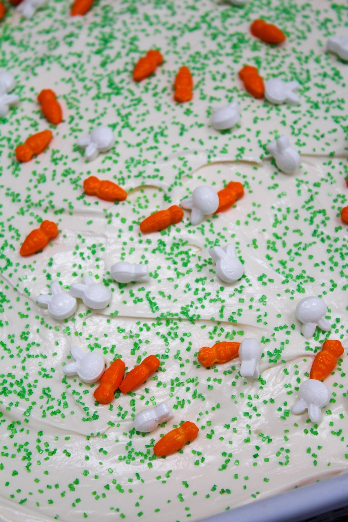 photo of carrot and bunny shaped sprinkles