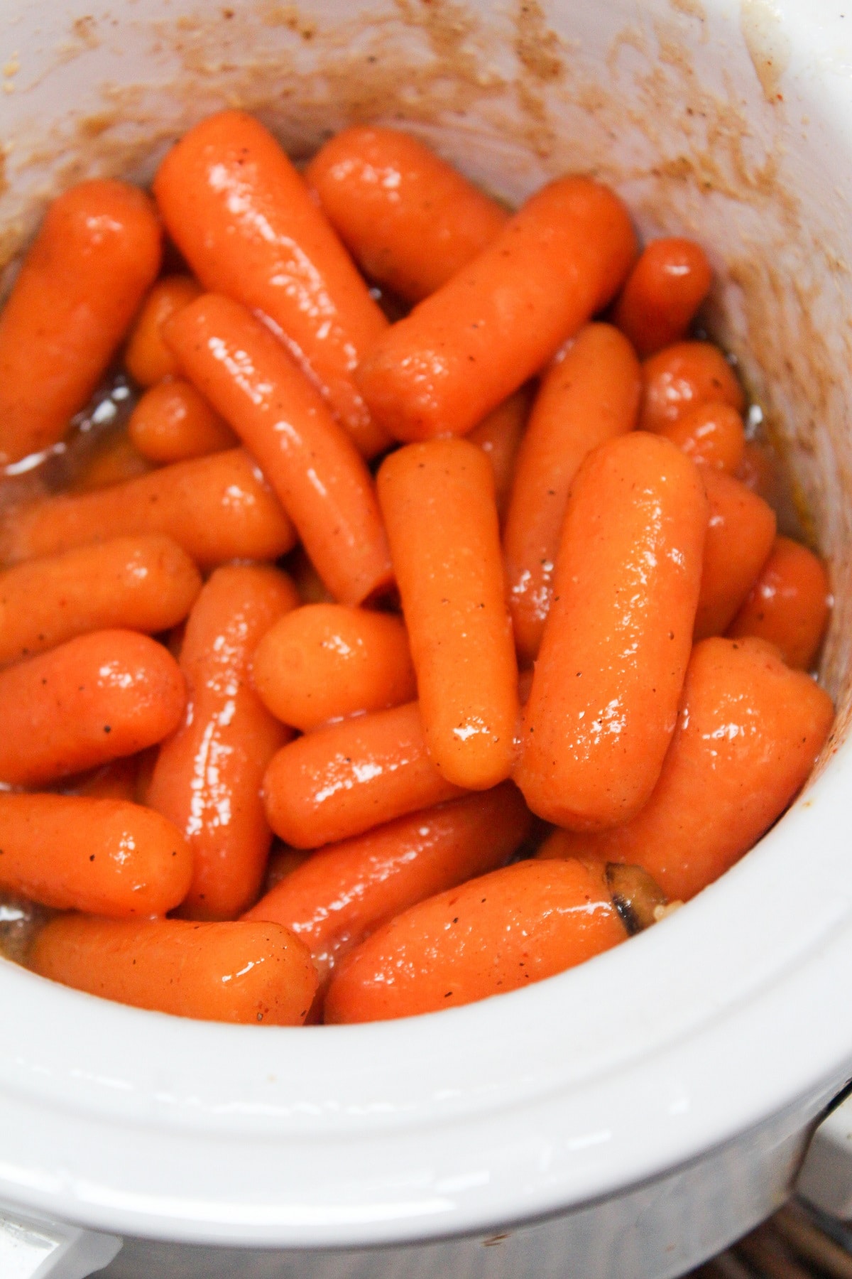 slow cooker brown sugar carrots in slow cooker