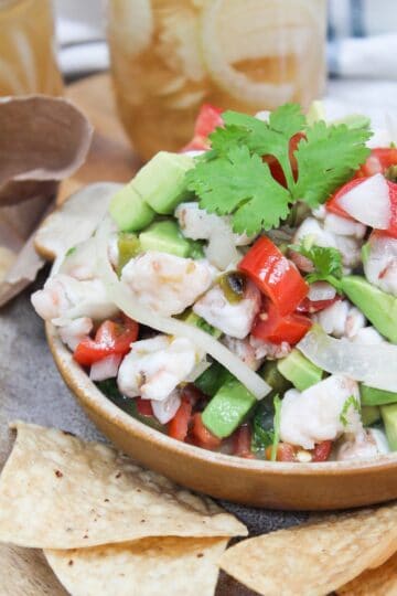 Shrimp Ceviche with Pickled Onion