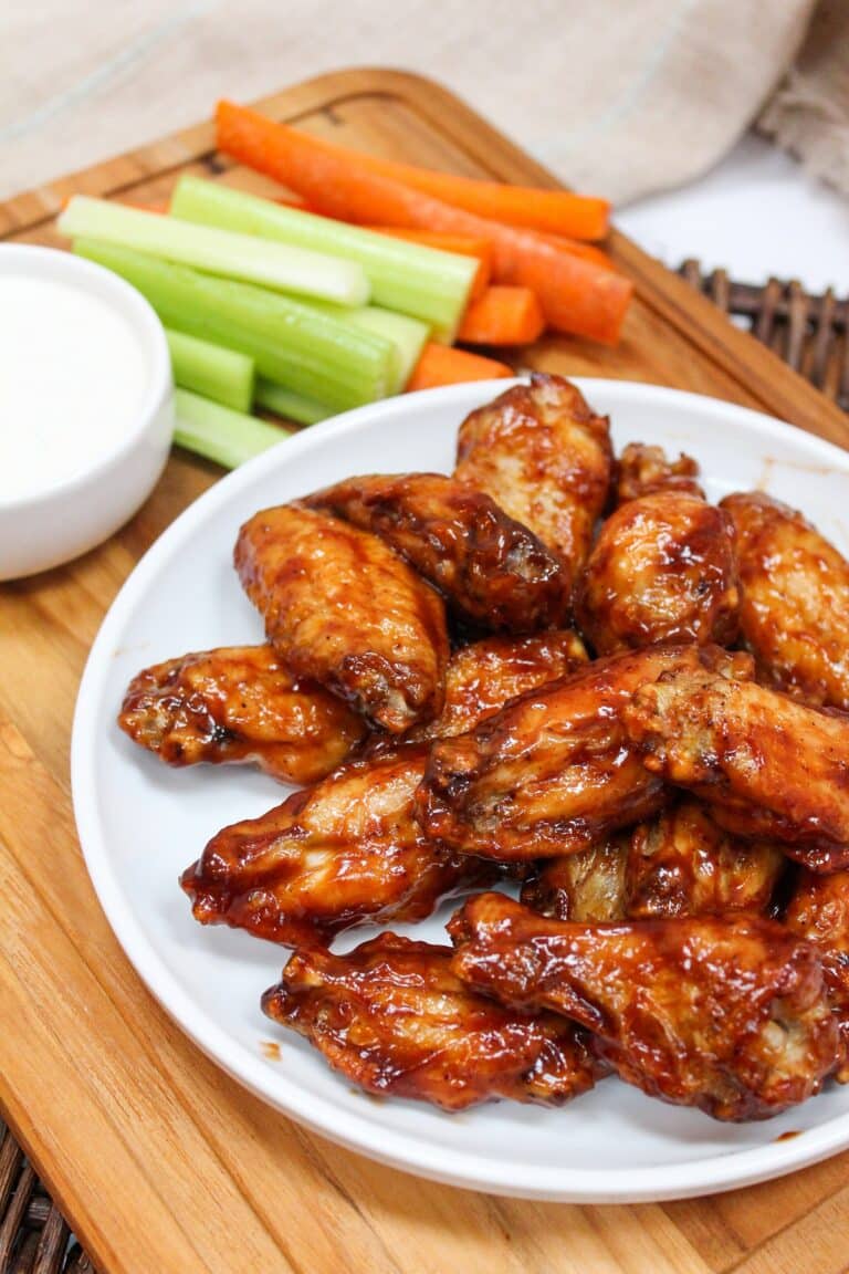 Air Fryer Honey BBQ Chicken Wings - Cheese Curd In Paradise